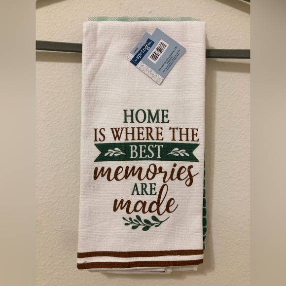 Other - Kitchen Towel Set — White, Brown, Green